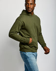 Easy Mondays Organic Cotton Hoodie Army-Men's Sweatshirts-Brooklyn-Vancouver-Yaletown-Canada