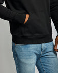 Easy Mondays Organic Cotton Hoodie Black-Men's Sweatshirts-Howard-Surrey-Canada