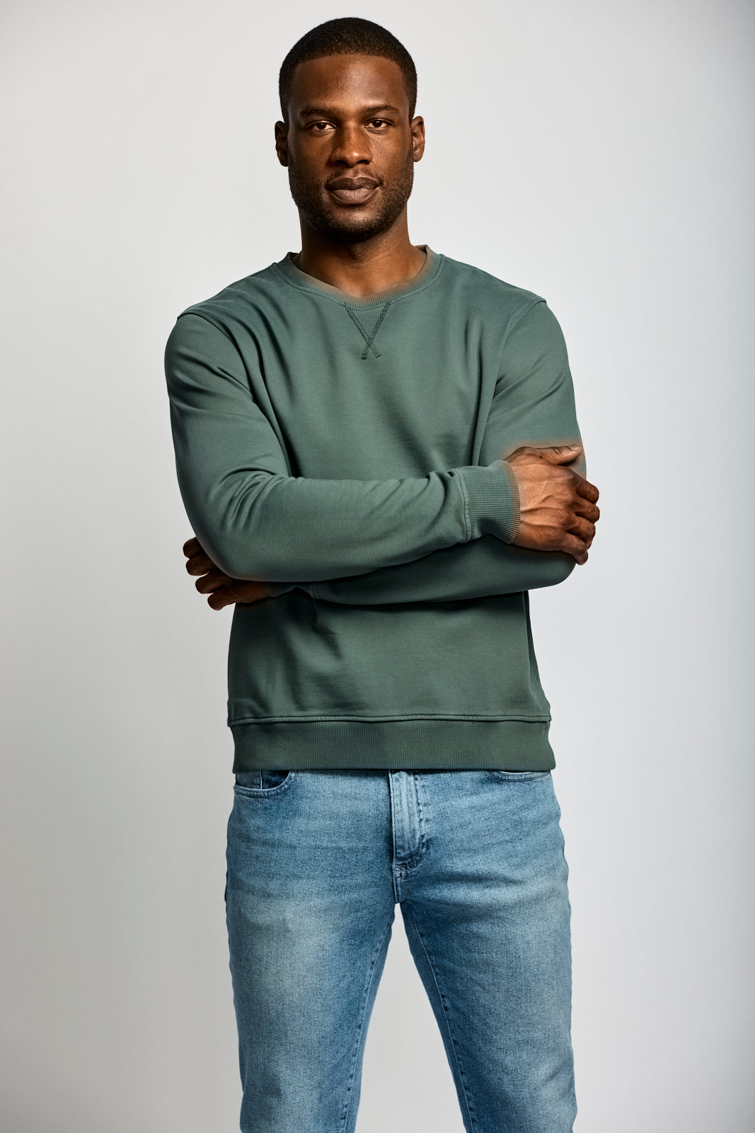 Easy Mondays Organic Cotton Sweatshirt Shadow-Men's Sweatshirts-Brooklyn-Vancouver-Yaletown-Canada
