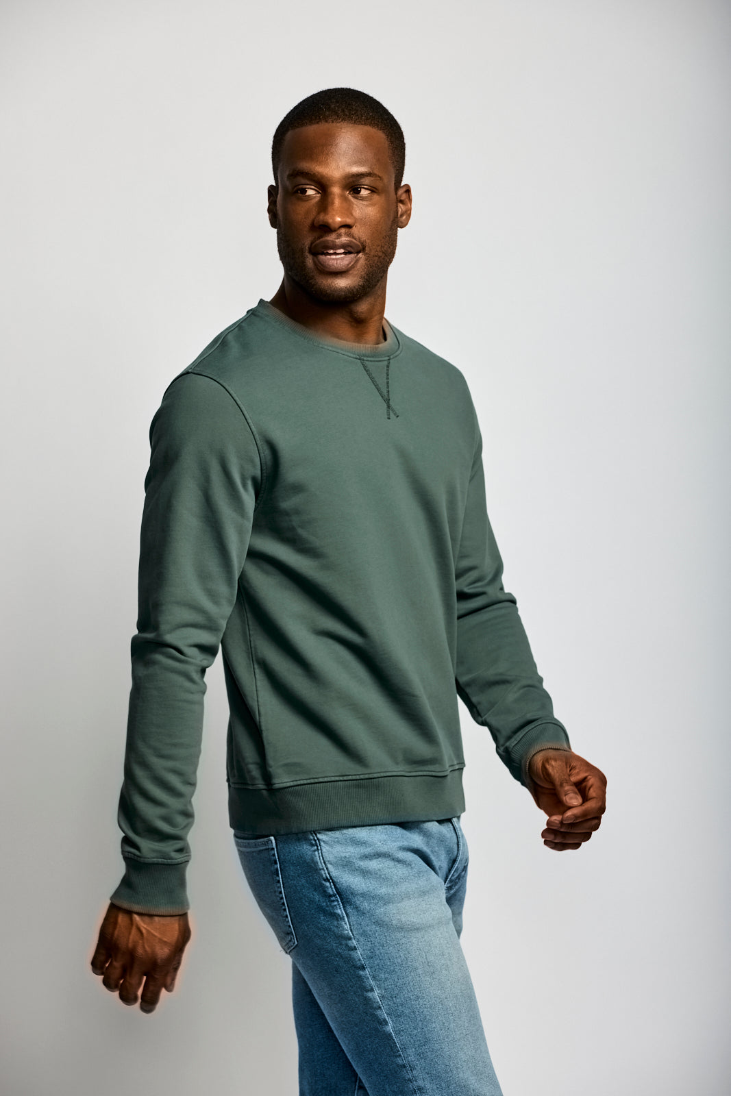 Easy Mondays Organic Cotton Sweatshirt Shadow-Men's Sweatshirts-Brooklyn-Vancouver-Yaletown-Canada