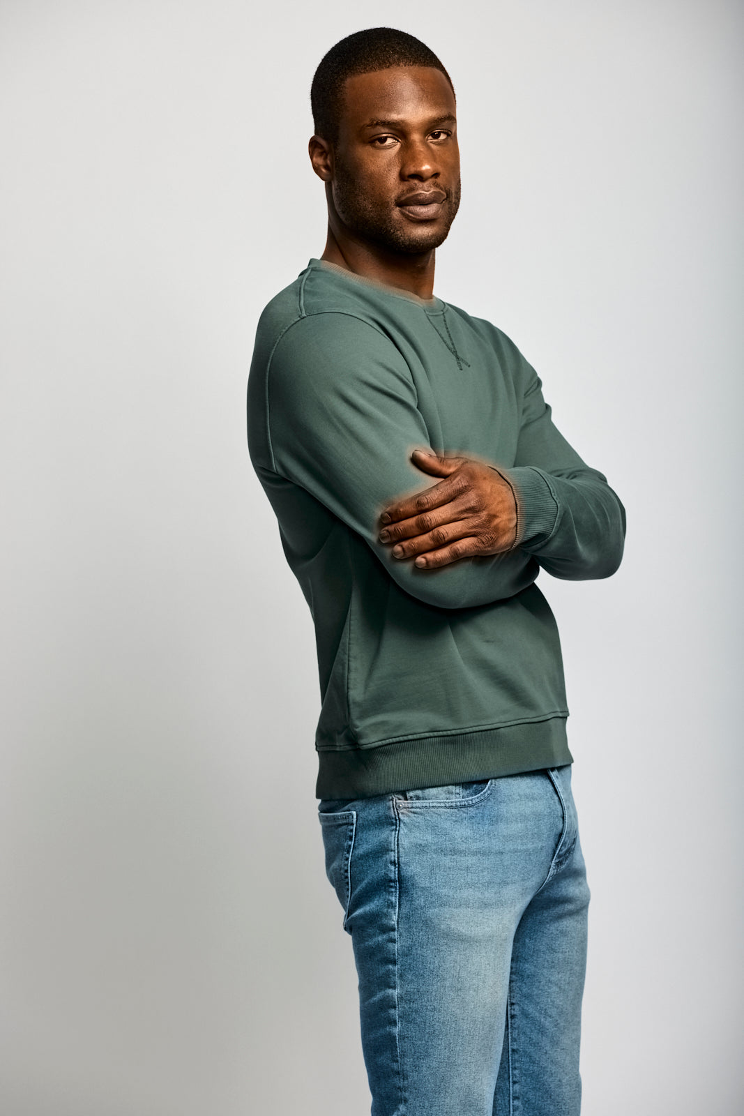 Easy Mondays Organic Cotton Sweatshirt Shadow-Men's Sweatshirts-Brooklyn-Vancouver-Yaletown-Canada