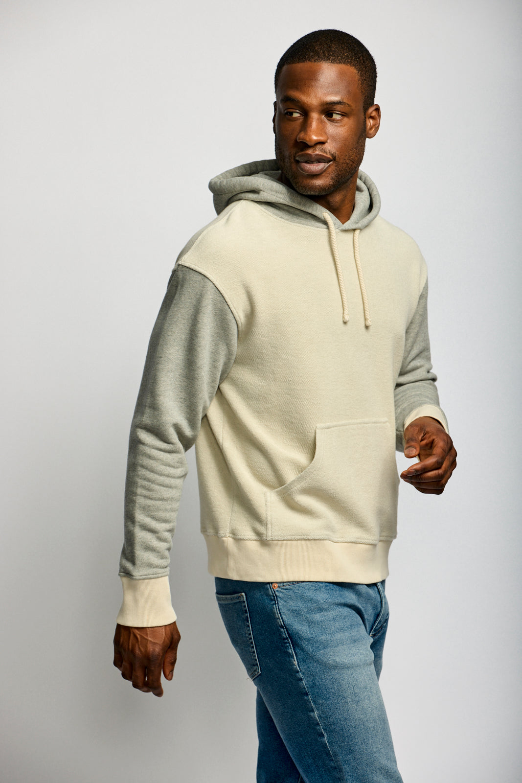 Easy Mondays Reverse Hoodie Oatmeal-Men's Sweatshirts-Brooklyn-Vancouver-Yaletown-Canada