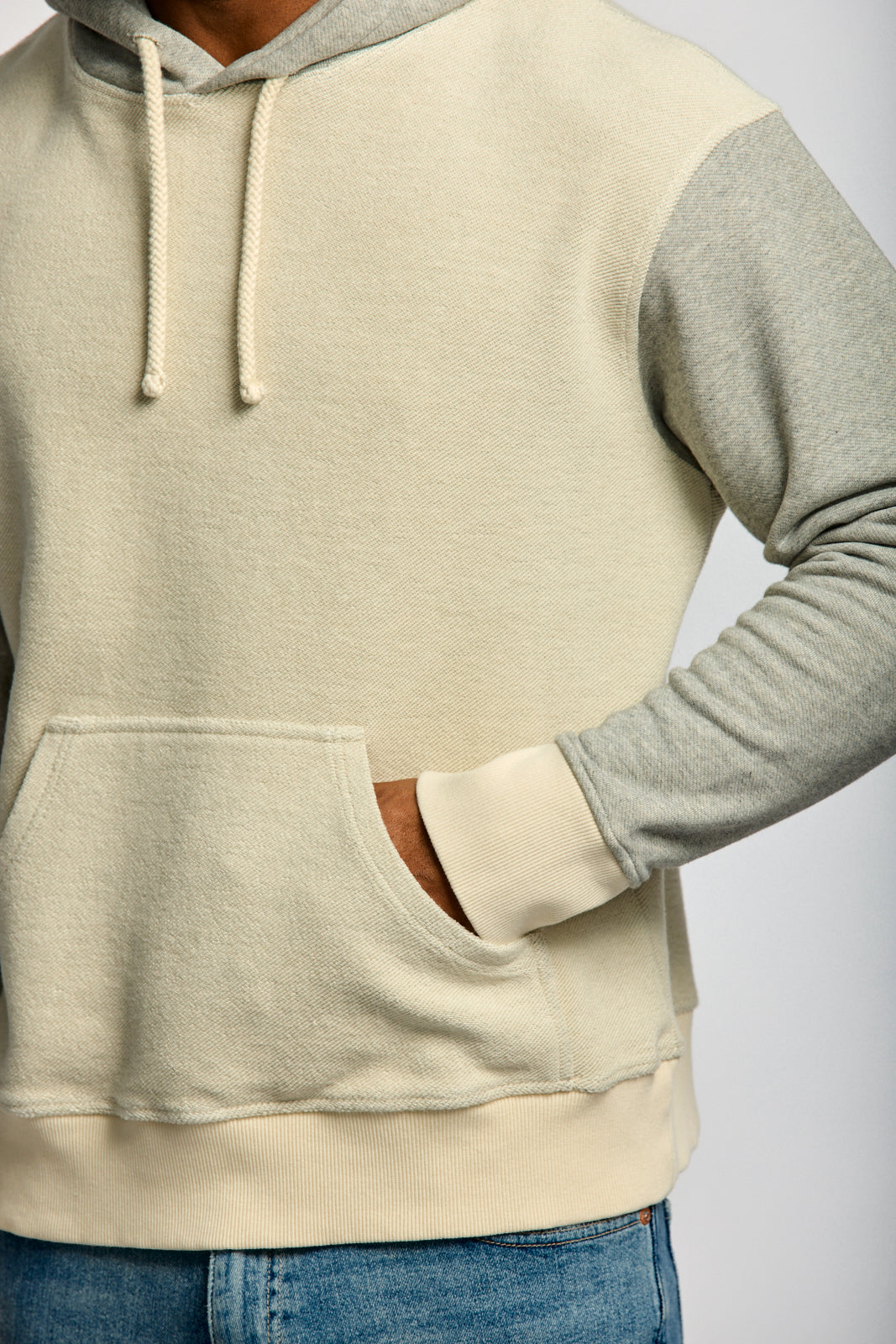 Easy Mondays Reverse Hoodie Oatmeal-Men&#39;s Sweatshirts-Brooklyn-Vancouver-Yaletown-Canada