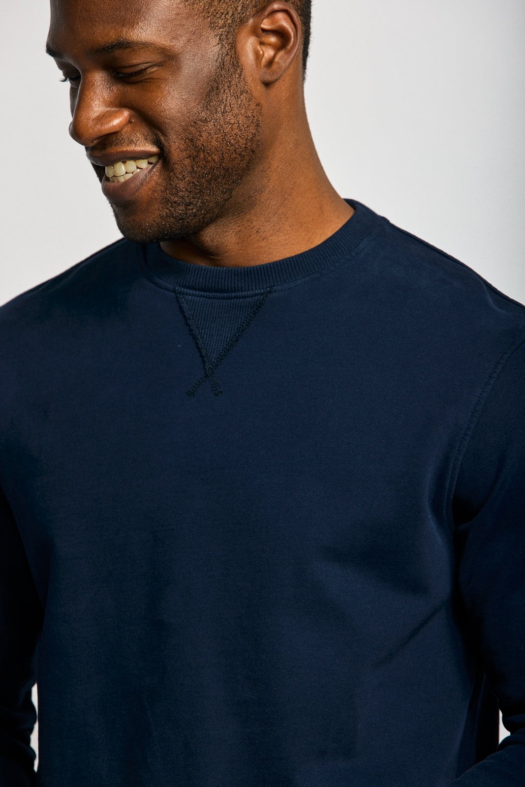Easy Mondays Organic Cotton Sweatshirt Navy-Men's Sweatshirts-Brooklyn-Vancouver-Yaletown-Canada