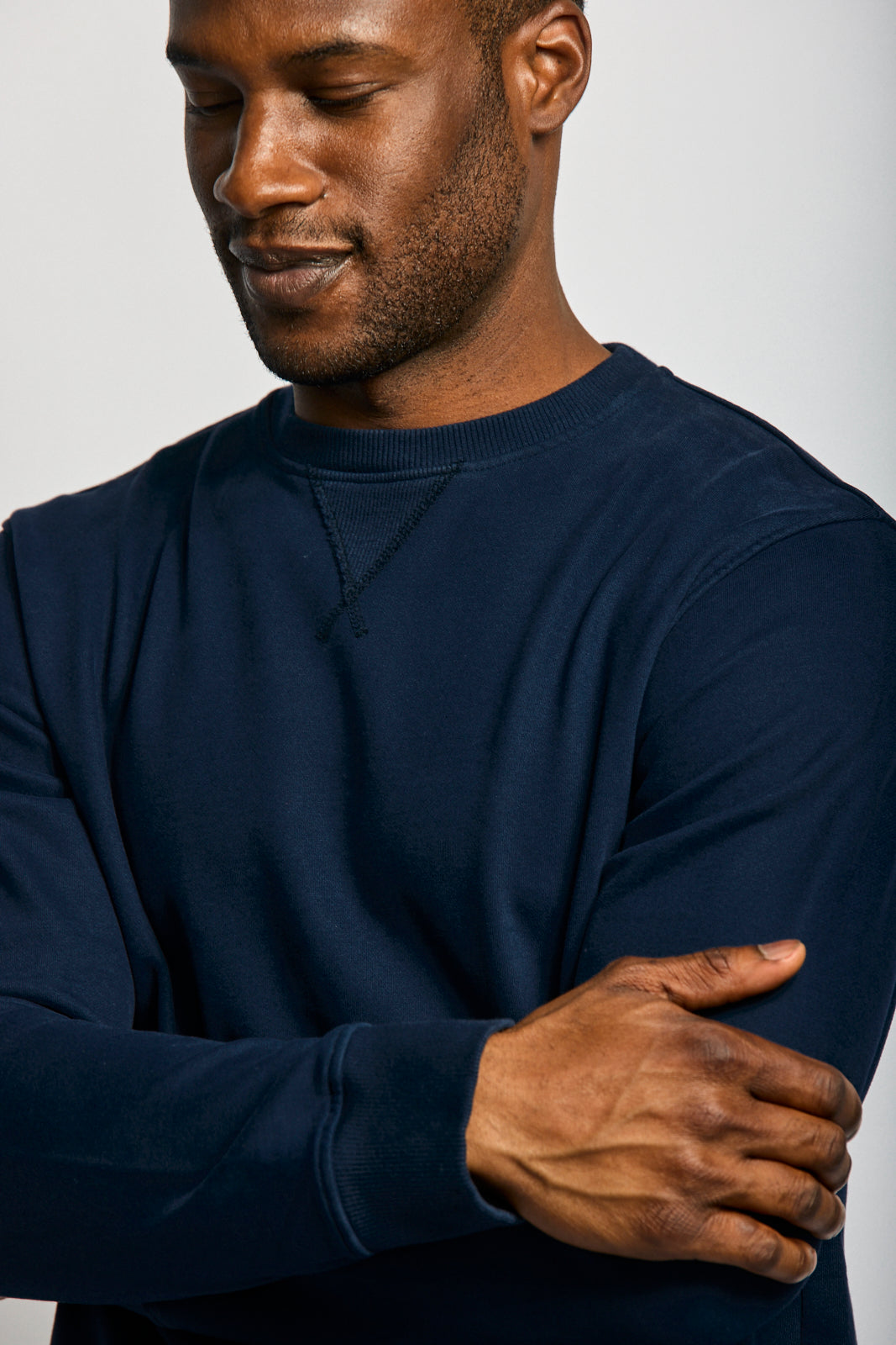 Easy Mondays Organic Cotton Sweatshirt Navy-Men's Sweatshirts-Brooklyn-Vancouver-Yaletown-Canada