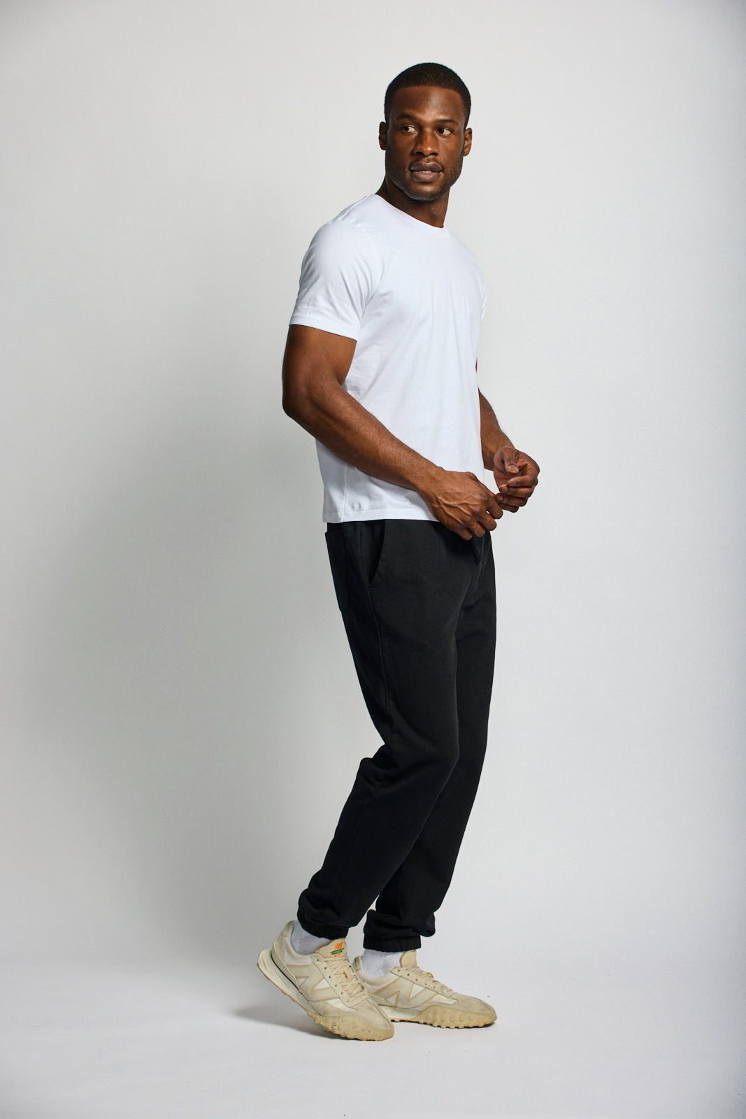 Easy Mondays Organic Cotton Sweatpant Black-Men's Pants-Brooklyn-Vancouver-Yaletown-Canada