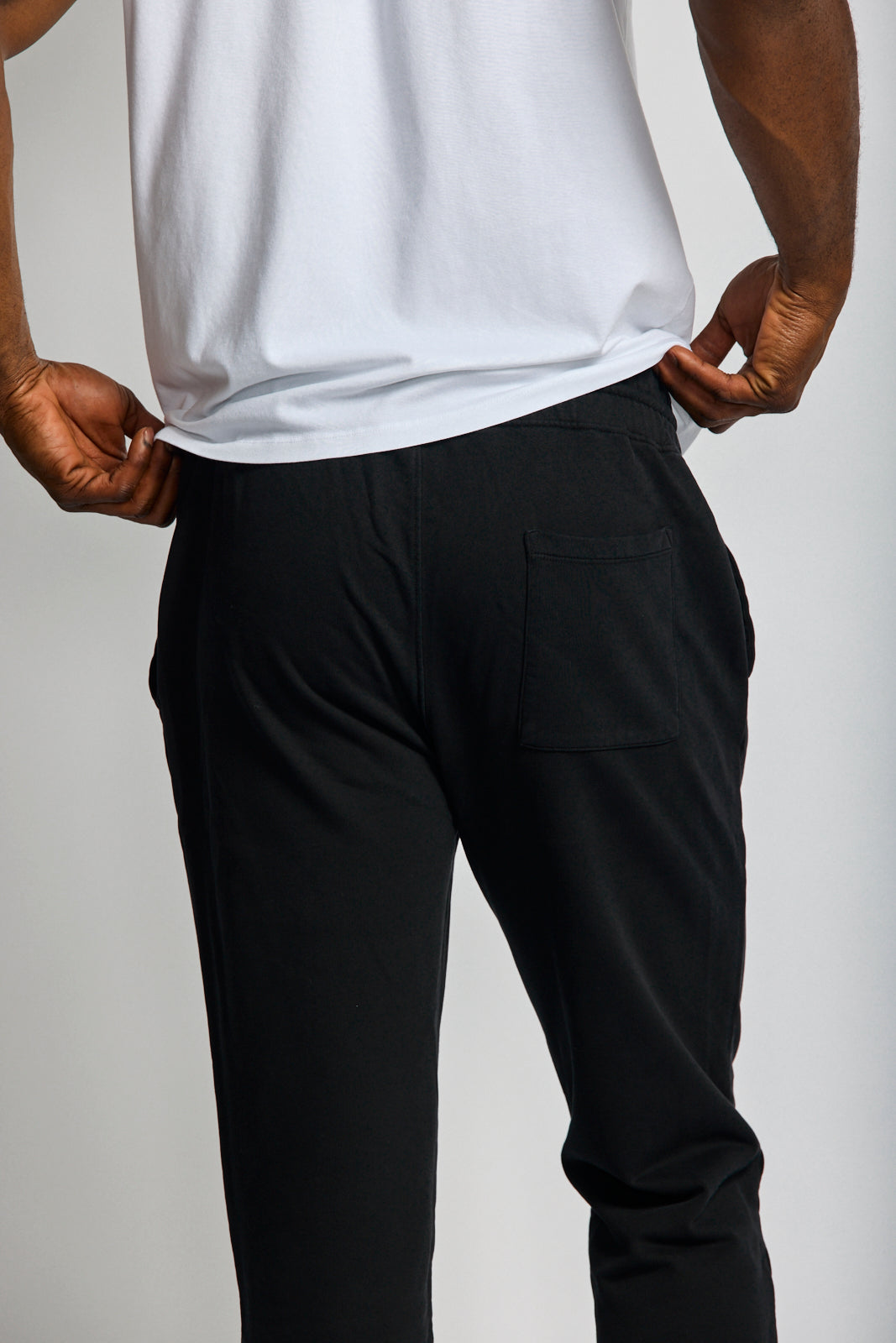 Easy Mondays Organic Cotton Sweatpant Black-Men's Pants-Brooklyn-Vancouver-Yaletown-Canada