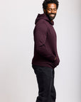 Easy Mondays Slub Cotton Pullover Hoodie - Oxblood-Men's Sweatshirts-Brooklyn-Vancouver-Yaletown-Canada