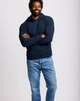 Easy Mondays Slub Cotton Pullover Hoodie - Navy-Men's Sweatshirts-Brooklyn-Vancouver-Yaletown-Canada
