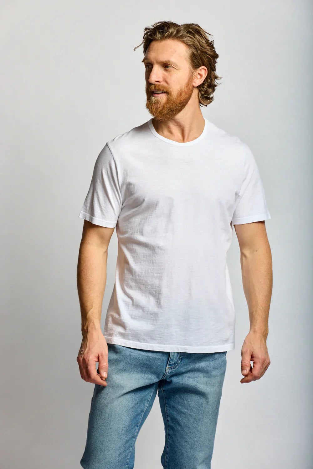 Easy Mondays Slub Cotton T White-Men's T-Shirts-Brooklyn-Vancouver-Yaletown-Canada