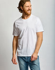 Easy Mondays Slub Cotton T White-Men's T-Shirts-Brooklyn-Vancouver-Yaletown-Canada