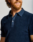 Easy Mondays Towel Terry Polo Navy-Men's T-Shirts-Brooklyn-Vancouver-Yaletown-Canada