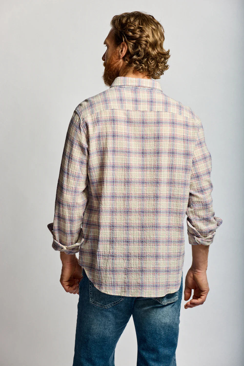 Easy Mondays Crinkle Button Down Carousel-Men's Shirts-Howard-Surrey-Canada