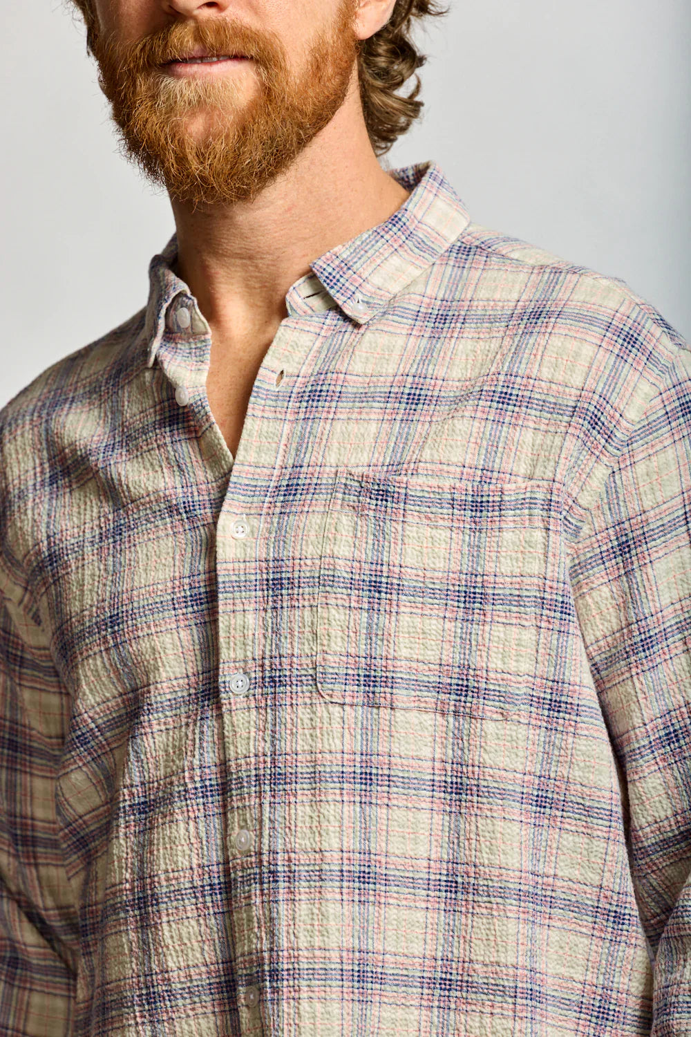 Easy Mondays Crinkle Button Down Carousel-Men's Shirts-Howard-Surrey-Canada