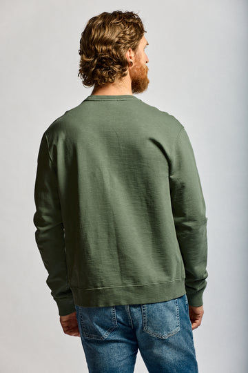 Easy Mondays Slub Cotton Sweatshirt Thyme-Men's Sweatshirts-Brooklyn-Vancouver-Yaletown-Canada