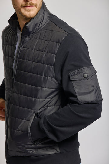 Easy Mondays Quilted Nylon Jacket Black-Men&#39;s Jackets-Brooklyn-Vancouver-Yaletown-Canada