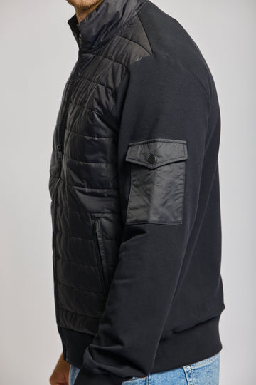 Easy Mondays Quilted Nylon Jacket Black-Men&#39;s Jackets-Brooklyn-Vancouver-Yaletown-Canada