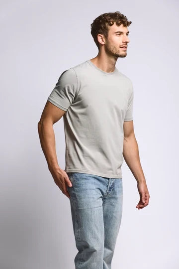 Easy Mondays Crew Neck T-Shirt - Stone-Men's T-Shirts-Brooklyn-Vancouver-Yaletown-Canada