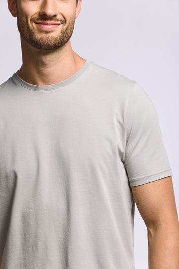 Easy Mondays Crew Neck T-Shirt - Stone-Men's T-Shirts-Brooklyn-Vancouver-Yaletown-Canada
