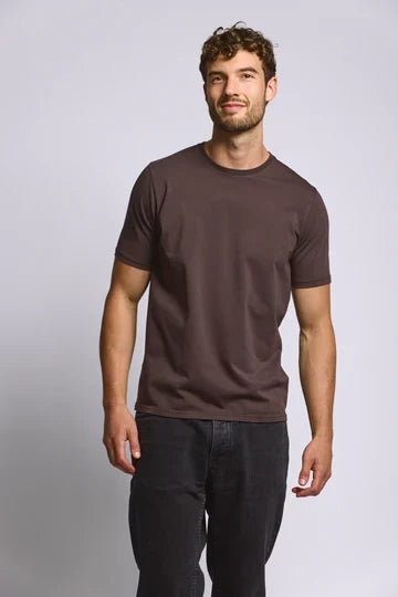 Easy Mondays Crew Neck T-Shirt - Espresso-Men's T-Shirts-Brooklyn-Vancouver-Yaletown-Canada