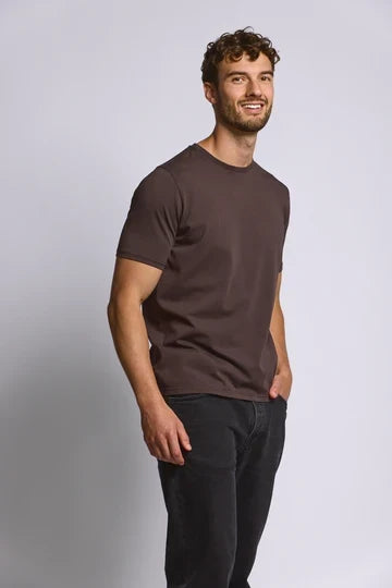 Easy Mondays Crew Neck T-Shirt - Espresso-Men's T-Shirts-Brooklyn-Vancouver-Yaletown-Canada