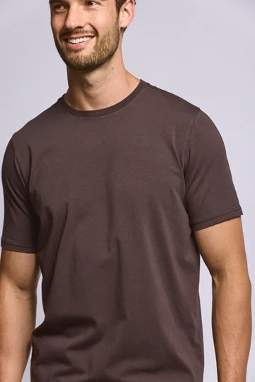 Easy Mondays Crew Neck T-Shirt - Espresso-Men's T-Shirts-Brooklyn-Vancouver-Yaletown-Canada