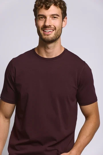 Easy Mondays Crew Neck T-Shirt - Oxblood-Men's T-Shirts-Brooklyn-Vancouver-Yaletown-Canada