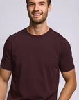 Easy Mondays Crew Neck T-Shirt - Oxblood-Men's T-Shirts-Brooklyn-Vancouver-Yaletown-Canada
