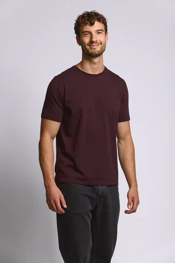 Easy Mondays Crew Neck T-Shirt - Oxblood-Men's T-Shirts-Brooklyn-Vancouver-Yaletown-Canada