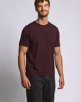 Easy Mondays Crew Neck T-Shirt - Oxblood-Men's T-Shirts-Brooklyn-Vancouver-Yaletown-Canada