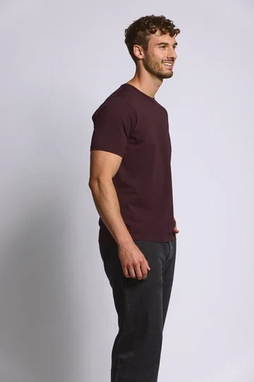 Easy Mondays Crew Neck T-Shirt - Oxblood-Men's T-Shirts-Brooklyn-Vancouver-Yaletown-Canada