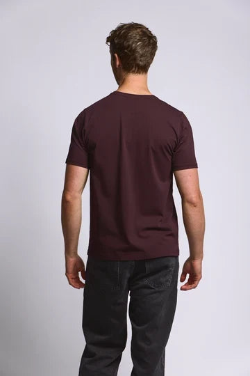 Easy Mondays Crew Neck T-Shirt - Oxblood-Men's T-Shirts-Brooklyn-Vancouver-Yaletown-Canada
