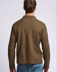 Easy Mondays Long Sleeve Pique Polo - Espresso-Men's T-Shirts-Brooklyn-Vancouver-Yaletown-Canada