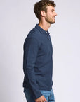 Easy Mondays Long Sleeve Pique Polo - Abyss-Men's T-Shirts-Brooklyn-Vancouver-Yaletown-Canada