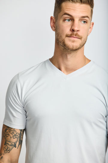 Easy Mondays V Neck Cloud-Men&#39;s T-Shirts-Brooklyn-Vancouver-Yaletown-Canada
