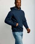 Easy Mondays Organic Cotton Hoodie Navy-Men's Sweatshirts-Howard-Surrey-Canada