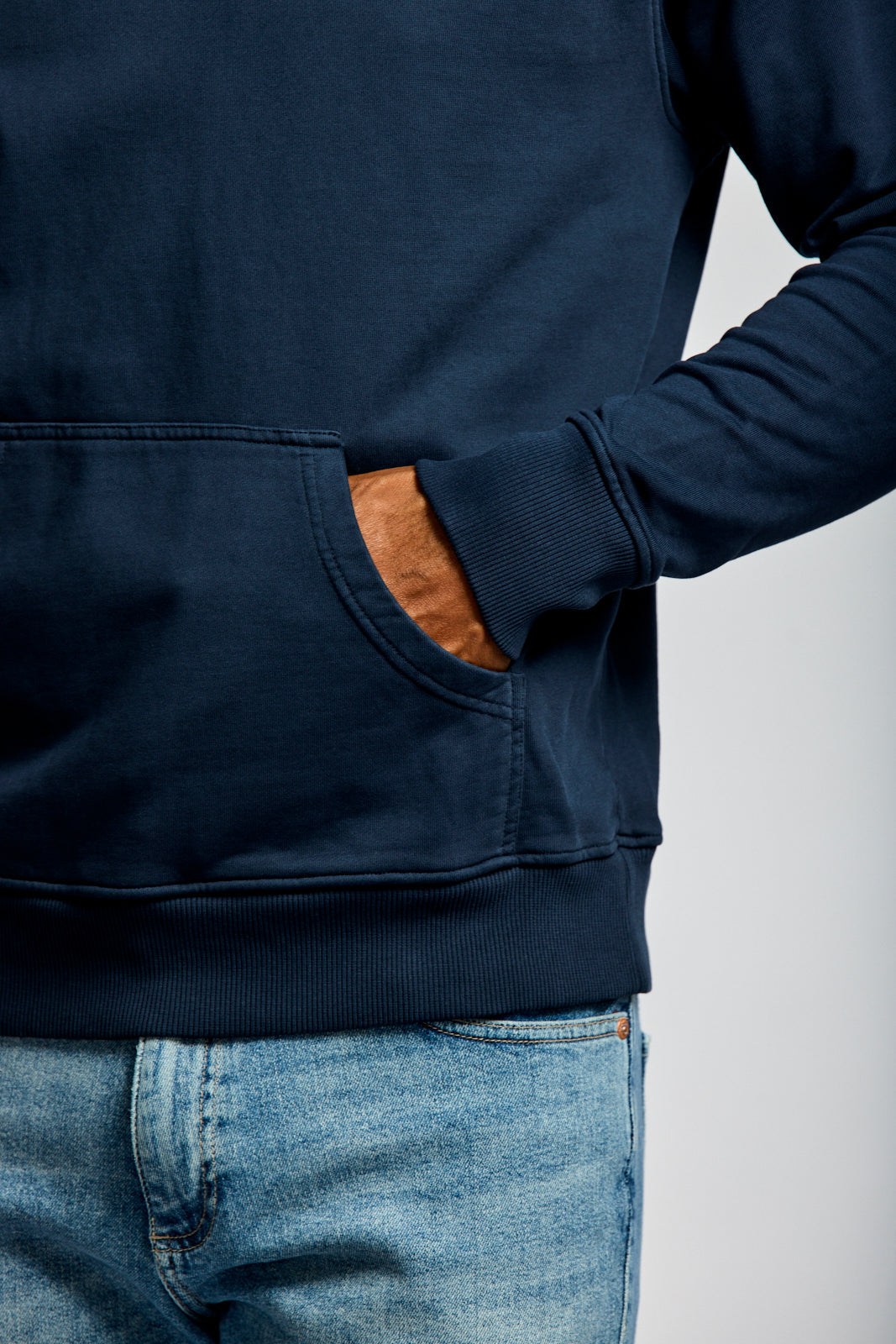 Easy Mondays Organic Cotton Hoodie Navy-Men's Sweatshirts-Howard-Surrey-Canada