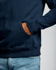 Easy Mondays Organic Cotton Hoodie Navy-Men's Sweatshirts-Howard-Surrey-Canada