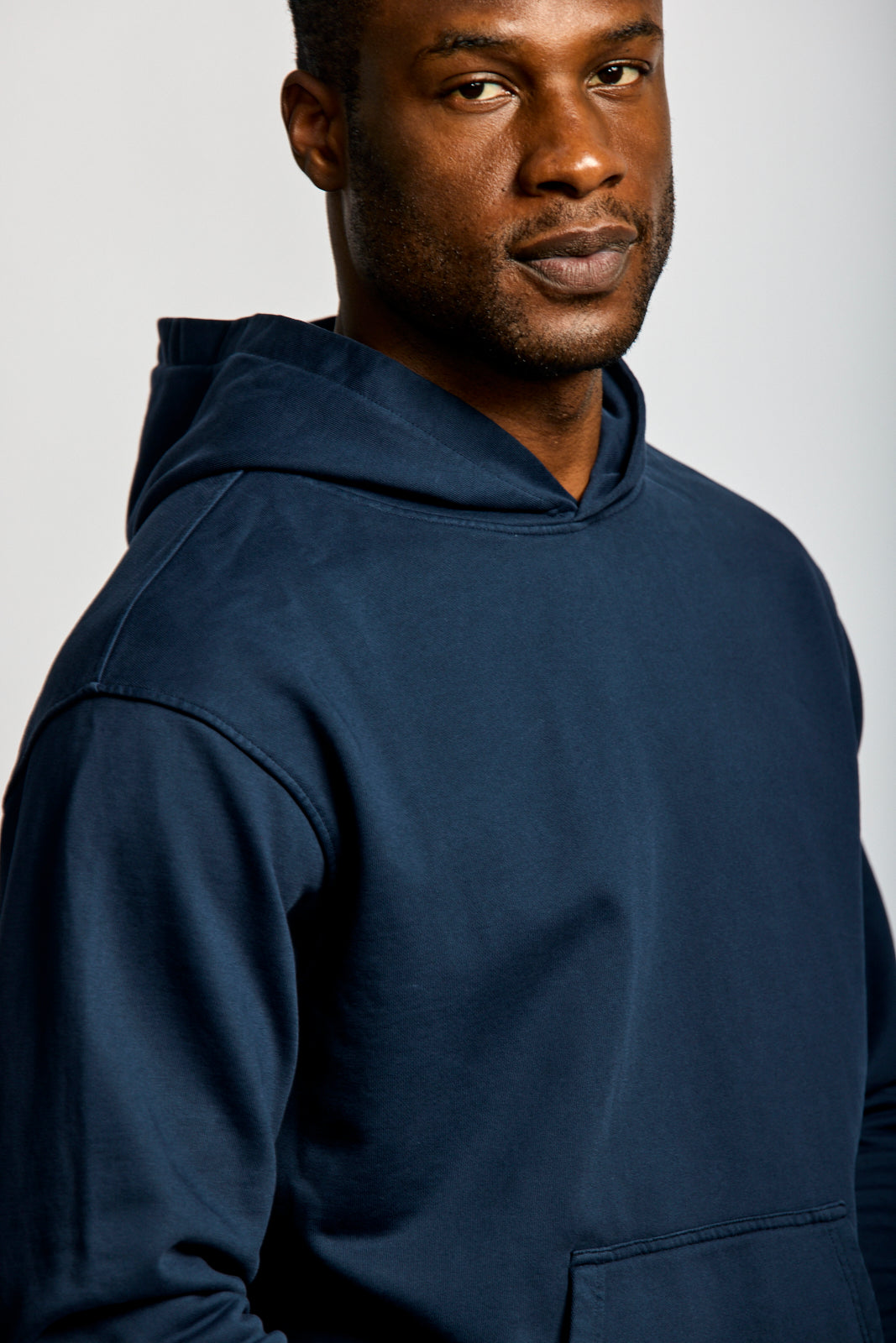 Easy Mondays Organic Cotton Hoodie Navy-Men's Sweatshirts-Howard-Surrey-Canada