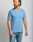 Easy Mondays Slub Cotton T Azure-Men's T-Shirts-Brooklyn-Vancouver-Yaletown-Canada