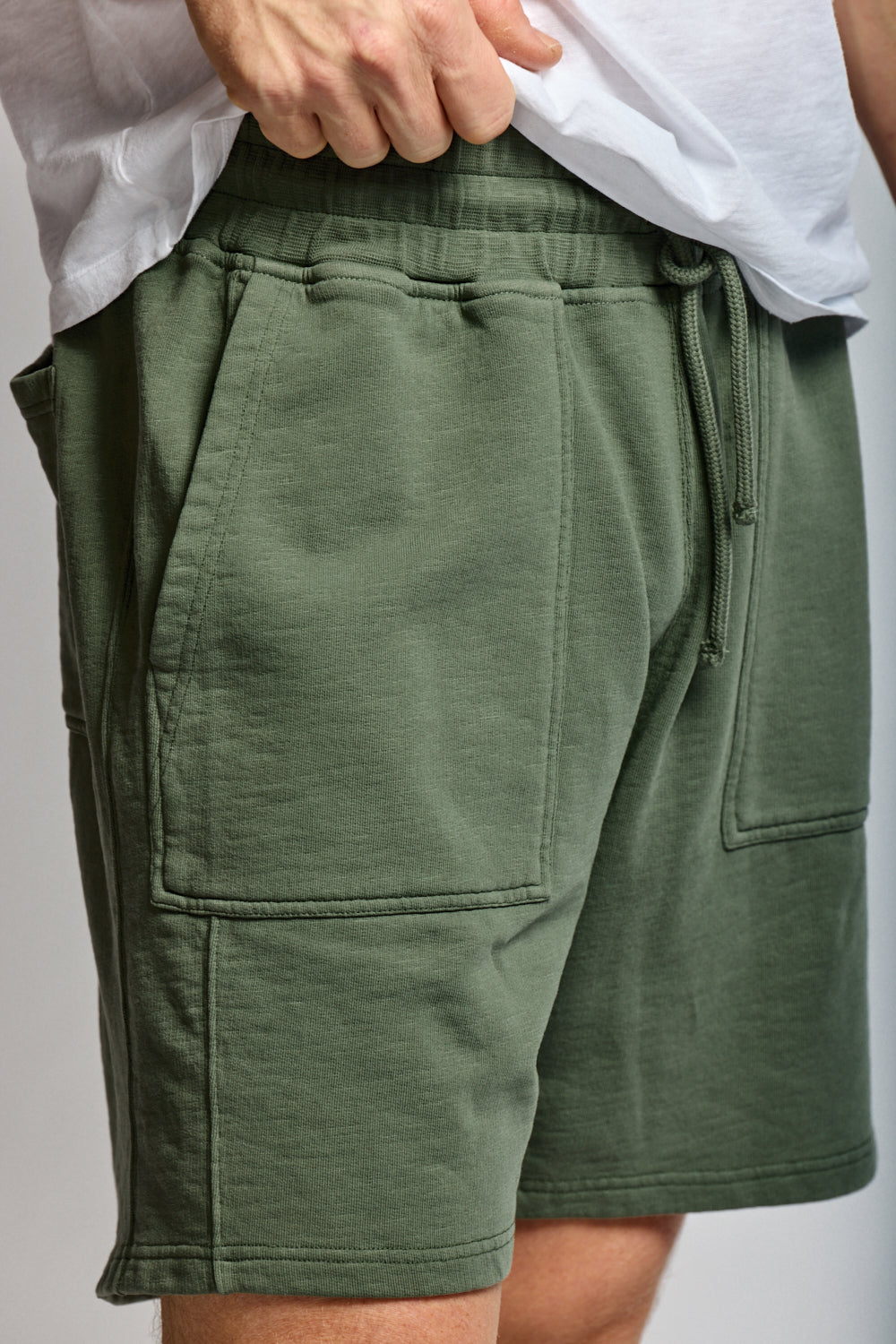 Easy Mondays Slub Cotton Short Thyme-Men's Shorts-Brooklyn-Vancouver-Yaletown-Canada