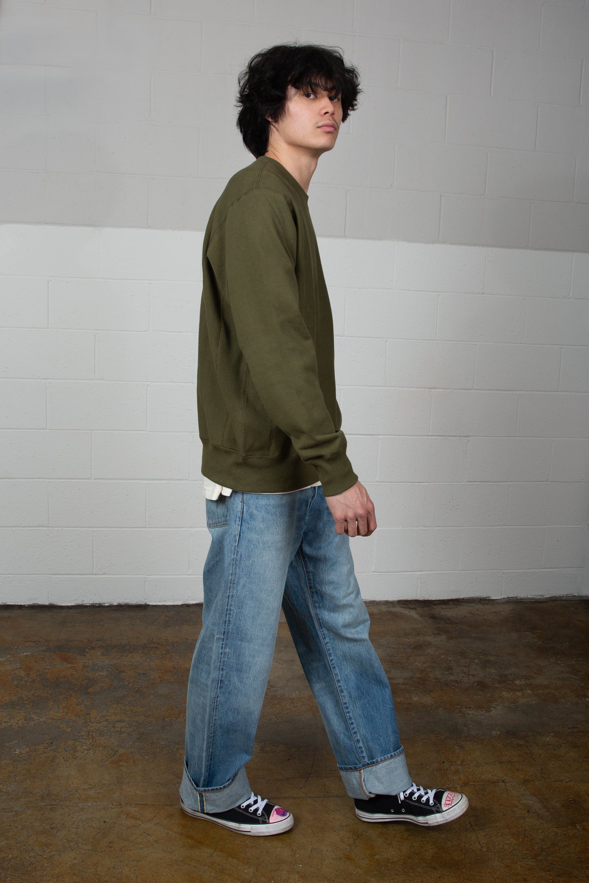 Edwin Eca4004 Classic Crew Sweatshirt - Olive Drab-Men&#39;s Sweatshirts-Brooklyn-Vancouver-Yaletown-Canada