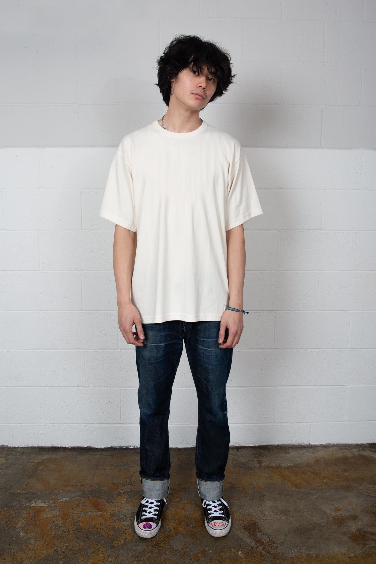 Edwin Eca1012 Relaxed Fit T Shirt - Natural-Men&#39;s T-Shirts-Brooklyn-Vancouver-Yaletown-Canada