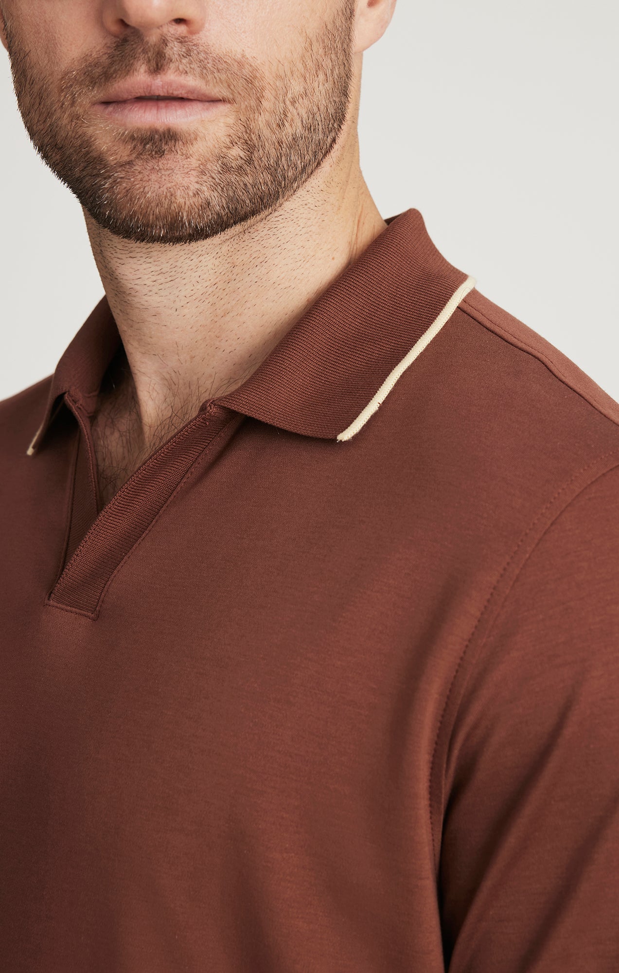 34 Heritage Riviera Polo Cappuccino-Men&#39;s T-Shirts-Brooklyn-Vancouver-Yaletown-Canada