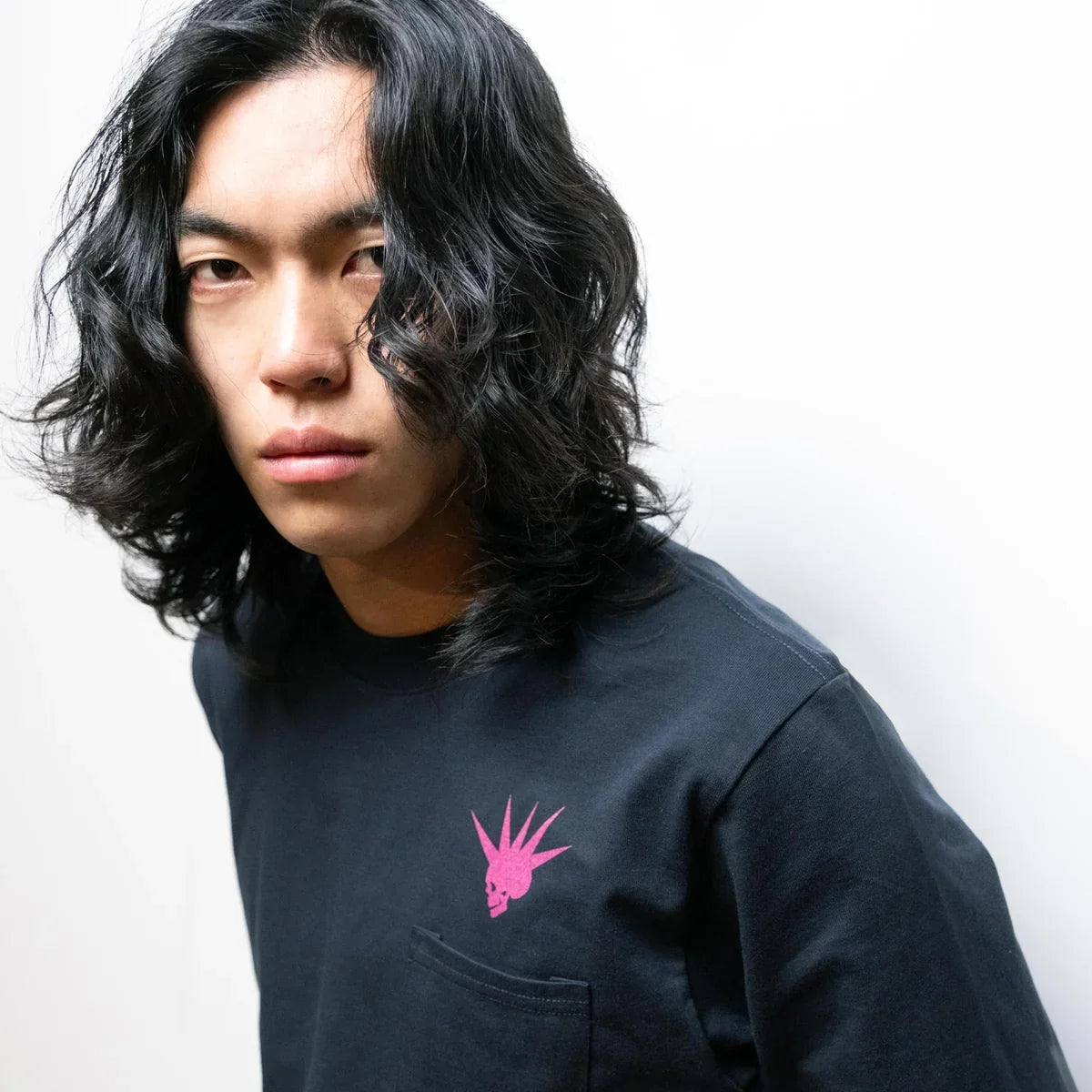 Edwin Long Sleeve Tee - Navy Punk Logo