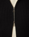 Peregrine Fisherman Cardigan - Black-Men's Sweaters-Brooklyn-Vancouver-Yaletown-Canada