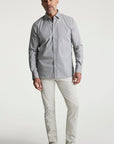34 Heritage Denim Shirt Grey Indigo-Men's Shirts-Brooklyn-Vancouver-Yaletown-Canada