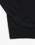 34 Heritage Quarter Zip Sweater Black-Men's Sweaters-Brooklyn-Vancouver-Yaletown-Canada