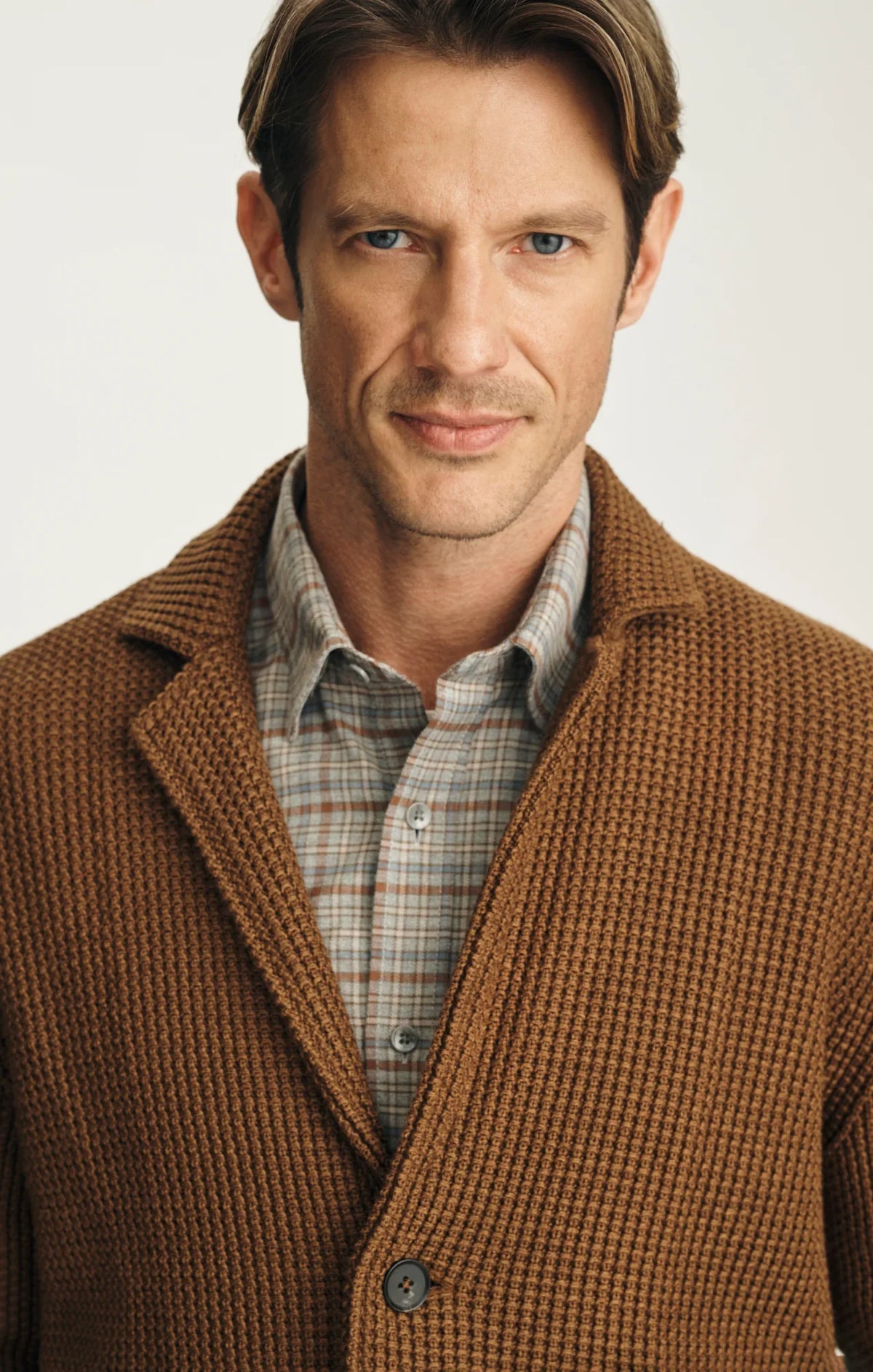 34 Heritage Birch Sweater Blazer - Terra Cotta-Men's Blazers-Brooklyn-Vancouver-Yaletown-Canada