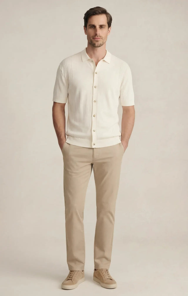 34 Heritage Button Down Sweater Silver Birch-Men's Sweaters-Brooklyn-Vancouver-Yaletown-Canada